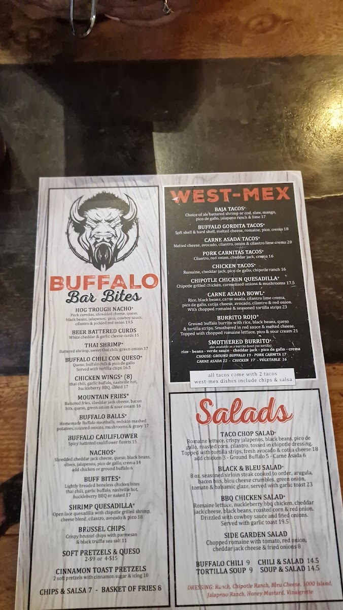 The Buffalo Bar Menu - Image 4